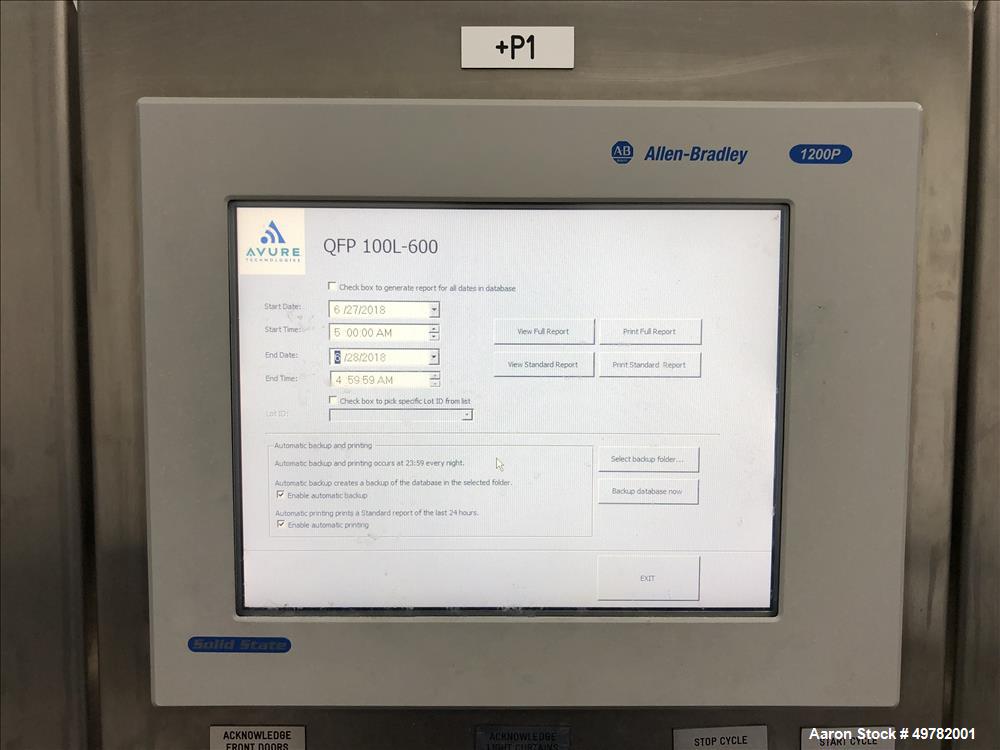 Used- Avure Technolgies (JBT) High Pressure Pasteurizer, Model AV-10 HPP.