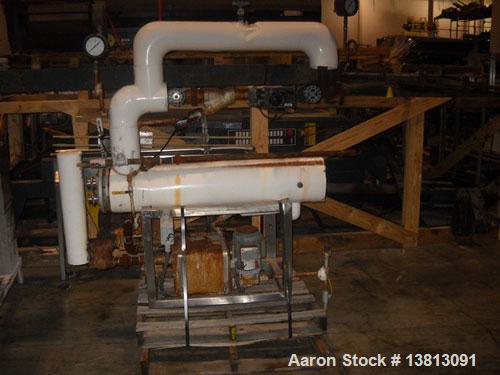 Used-APV Crepaco Pasteurizer.Includes an APV plate and frame heat exchanger, model SR15-S, work order #27854. Allen Bradley ...