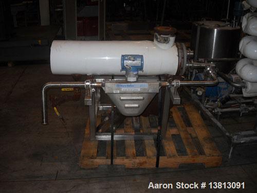 Used-APV Crepaco Pasteurizer.Includes an APV plate and frame heat exchanger, model SR15-S, work order #27854. Allen Bradley ...