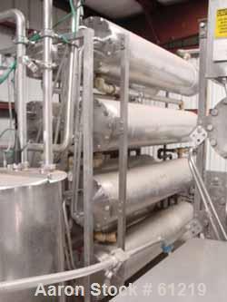 Used Cherry Burrell Ultra High Temperature (U.H.T.) Processing System. "NO BAC" spiraltherm tubular heat exchanger design previously operated at a flow rate of 2400 gallons per hour in aseptic proces...