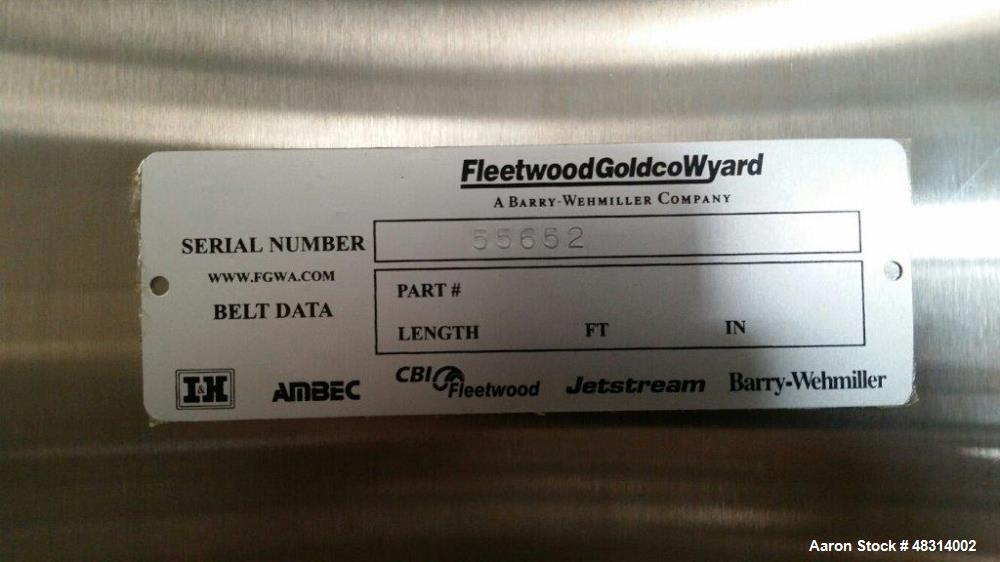 Unused- Fleetwood Goldco Wyard (Barry-Wehmiller) Volutherm Flash Pasteurizer