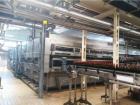 Used Landaluce Tunnel Pasteurizer, Model 2T75 C/6. Capacity up to 80,000 BPH; (2) Decks; (8) Zones; 20.8m Long x 6m Wide; Currently running glass bottles of 25cl and 33cl at 35,000 BPH; Mfg. 1987, up...