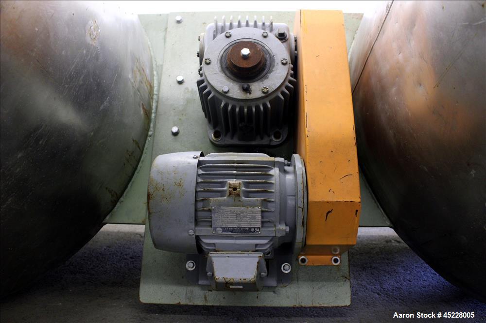 Used Dual Hopper Crammer Feeder, 304 Stainless Steel.
