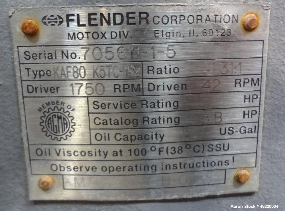 Used Cincinnati Milacron Crammer Feeder. Approximately 5" diameter 304 stainless steel vertical feed screw. Carbon steel slant cone hopper approximately 28" diameter x 34" deep. Screw driven by a 3 h...