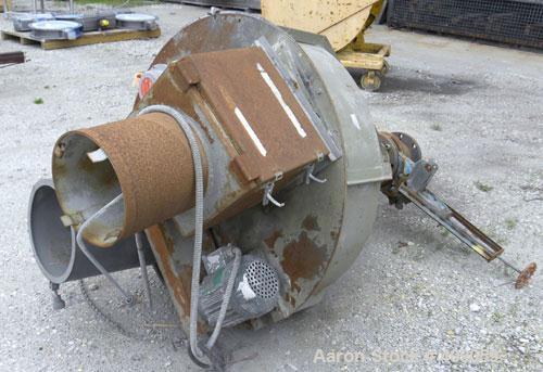 Used Crammer Feeder, Carbon Steel. Approximate 40" diameter x 10" straight side x 33" coned bottom. 2" diameter shaft, driven by a 1 HP, 3/60/208-230/460 Volt, 1735 RPM motor thru reducer. 6" center ...