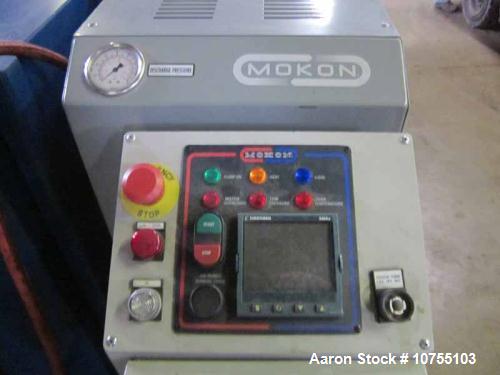 Used BF Perkins Two Roll Vertical Closed Frame Embosser, 36" face x 12" diameter steel induction hardened rolls, one mirror finish and one with 50 RMS finish.  Powered by two 2 hp AC motors via GE AF...