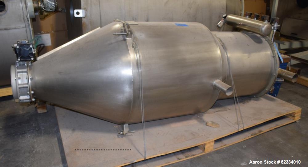 Used Grace-M Plastic Solution Stainless Steel Agitated Loading Hopper. With mounting frame.