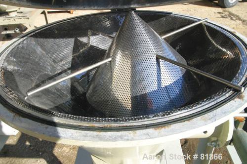 USED: Conair insulated dry hopper system consisting of 3 approx      4 cu ft hoppers, 16" diameter x 20" straight side x coned bottom. Carbon steel. Top removable cover, center bottom outlet. Mounted