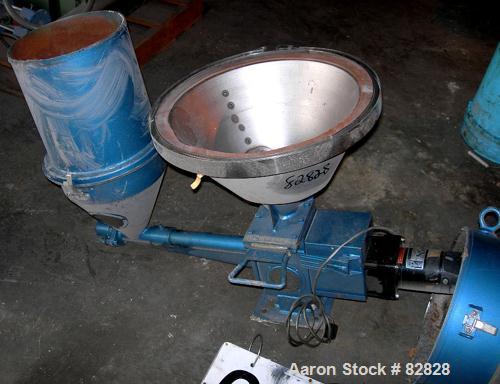 USED: Thorsen McCosh insulated drying hopper, 100 pound capacity. Includes a color feeder with hopper.