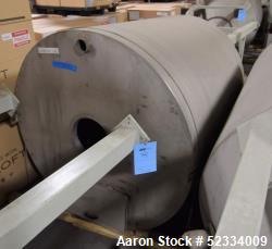 Grace-M Plastic Solution Bottom Agitated Stainless Steel Hopper. Approximate 70" diameter x 78" stra...