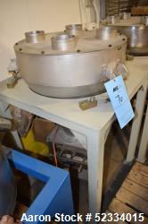 Stainless Steel Loading Hopper. With pneumatic sleeve closure and stand.