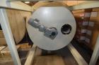 Used Grace-M Plastic Solution Bottom Agitated Stainless Steel Hopper. Approximate 70