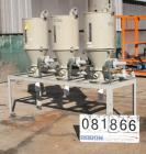 USED: Conair insulated dry hopper system consisting of 3 approx      4 cu ft hoppers, 16
