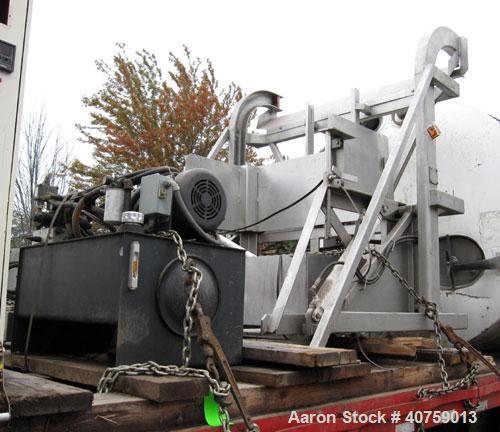 Used Tub dumper, stainless steel, wiith hydraulic pack.