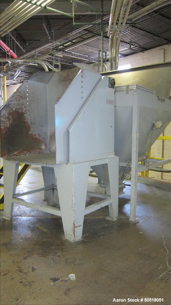 Used Eagle Hydraulic Gaylord Box Dumper Station and Hopper.