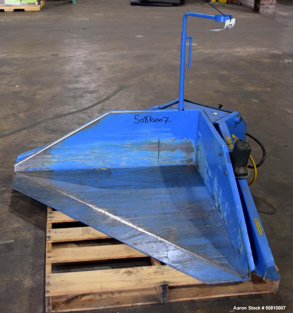Used- IMCS International Material Control Systems Floor Level Gaylord Tilt Table