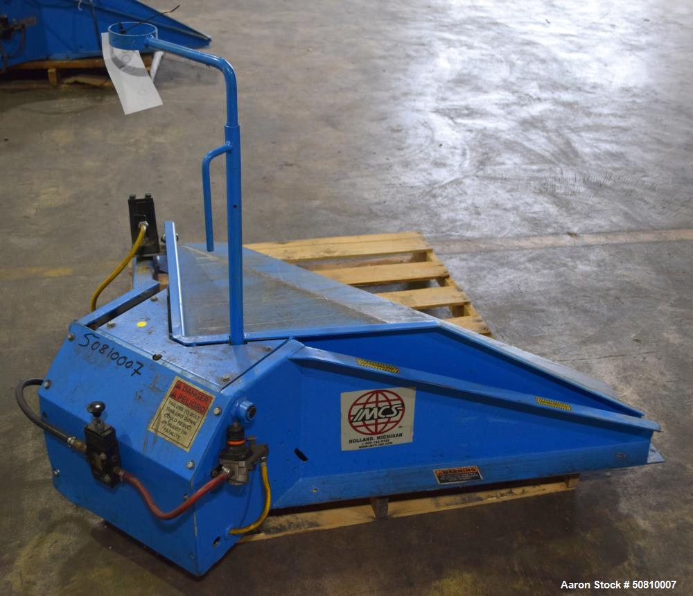 Used IMCS International Material Control Systems Floor Level Gaylord Tilt Table