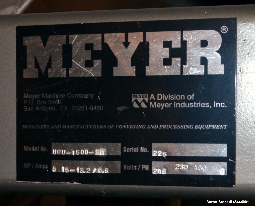 Used Meyer Machine Box Unloader, Model HBU1500