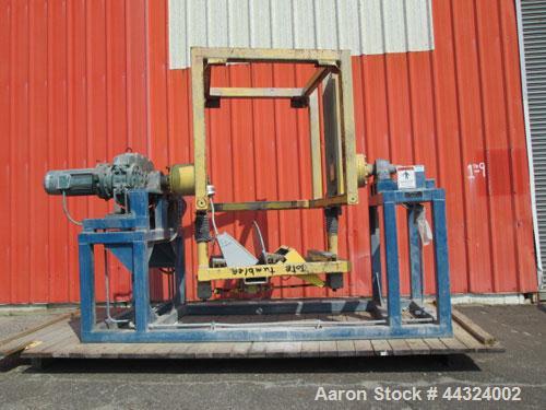 Used Tote Systems tote tumbler, designed for a 48" x 48" tote with 15 hp, 230/460 volt motor, serial# 4TE-2709.