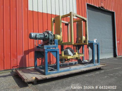 Used Tote Systems tote tumbler, designed for a 48" x 48" tote with 15 hp, 230/460 volt motor, serial# 4TE-2709.