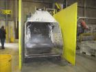 Used Roeqco dumper unit c/w conveyor belt & outside storage silo, 72