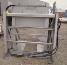 Used- Apache Stainless Box Dumper, 304 Stainless Steel. Dump area 42