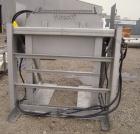Used Apache Stainless Box Dumper, 304 Stainless Steel. Dump area 42