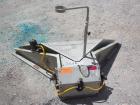 Used IMCS Floor Level Pneumatic Tilt-Table, model 25-6000VP, carbon steel, 2000 pound capacity. 44