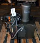 Used Meyer Machine Box Unloader, Model HBU-1500-SH, Carbon Steel Frame. 1500 Pound capacity. Approximate 44” x 44” bottom box plate, stainless steel discharge hood with an air operated slide valve. I...