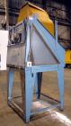 Used NBE National Bulk Equipment Hydraulic Gaylord Box Dumper, Model 21-210, Carbon Steel.  Appproximately 48