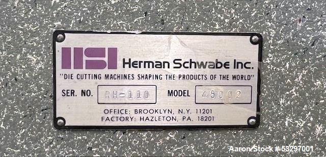 Herman Schwabe Die Press, Model 45002.