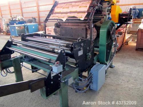 Used Sherwood Tool Die Cutter, Model JR6042S. 43" x 21", 4 post design platen. BCS Motion controls, servo driven.
