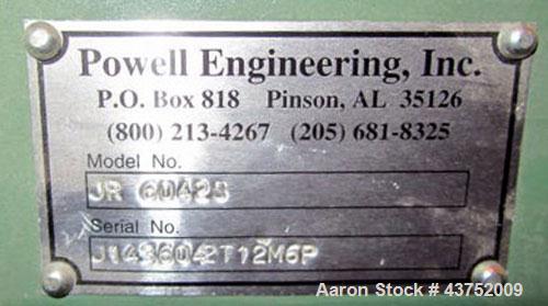 Used Sherwood Tool Die Cutter, Model JR6042S. 43" x 21", 4 post design platen. BCS Motion controls, servo driven.