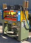 Used Preco Industries Dual Die Cutting Press, approximately 5 tons. (2) Platens, each size 24’’ wide x 12’’ long. Includes a Triad safety curtain, model TR-12-8K-20.
