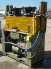 Used Preco Industries Dual Die Cutting Press, approximately 5 tons. (2) Platens, each size 24’’ wide x 12’’ long. Includes a Triad safety curtain, model TR-12-8K-20.