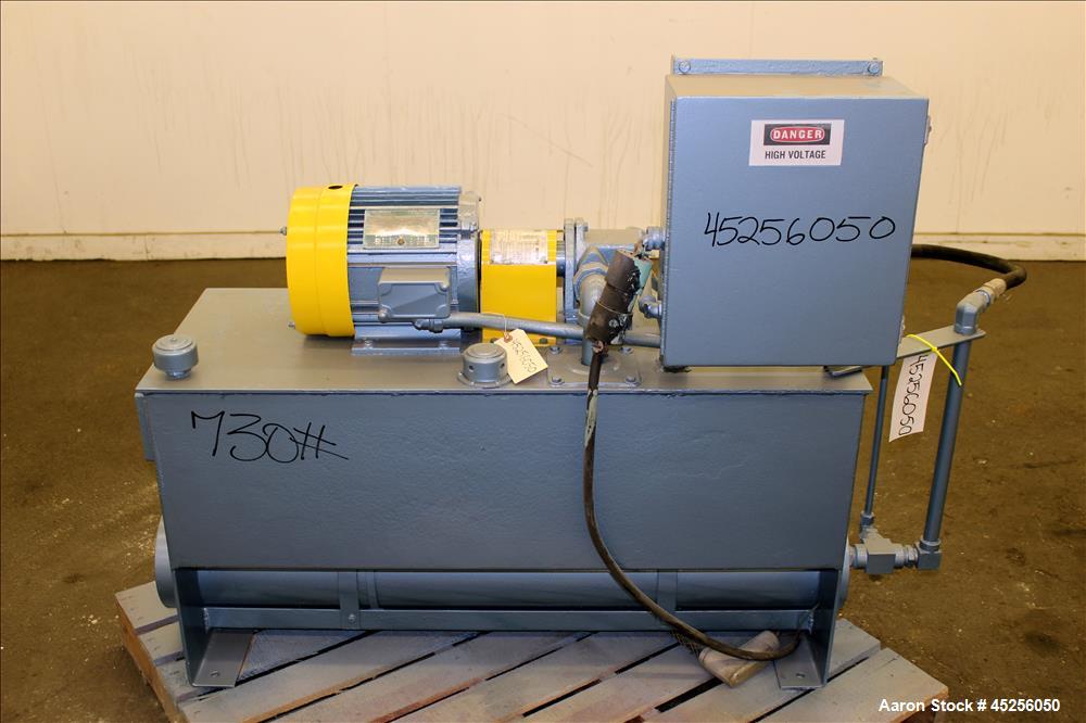Used Beringer Hydraulic Pump, Model V101P1P1A20. 3hp, 3/60/230/460 volt, 1750 rpm motor. Serial# 4510432.