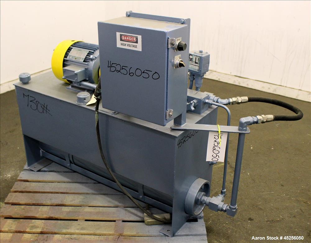 Used Beringer Hydraulic Pump, Model V101P1P1A20. 3hp, 3/60/230/460 volt, 1750 rpm motor. Serial# 4510432.
