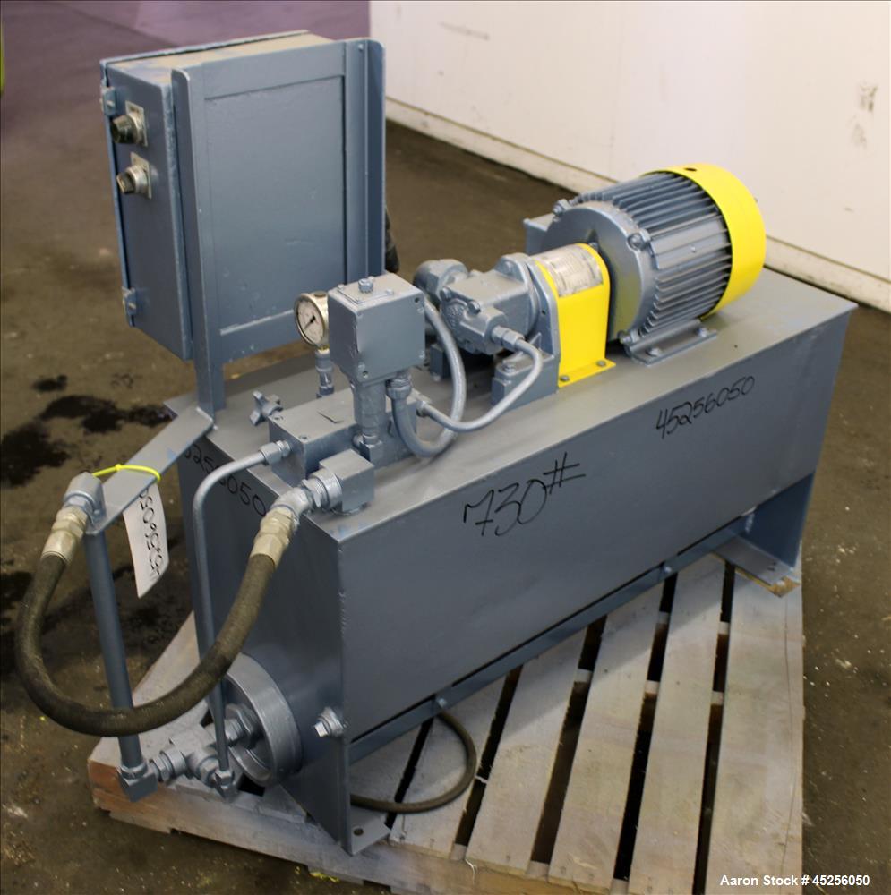 Used Beringer Hydraulic Pump, Model V101P1P1A20. 3hp, 3/60/230/460 volt, 1750 rpm motor. Serial# 4510432.