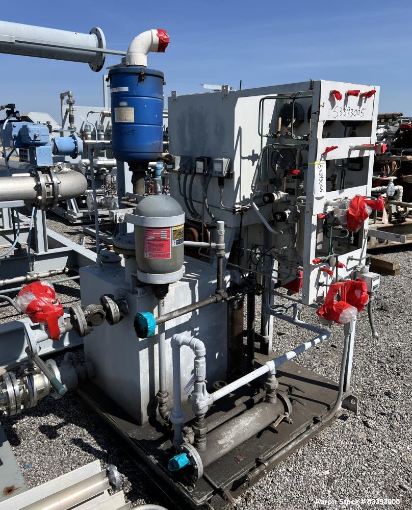 Used – Trola-Dyne Hydraulic Power Pack Skid XL-1058 – 3000 PSI, 1 HP Motor, Control Panel