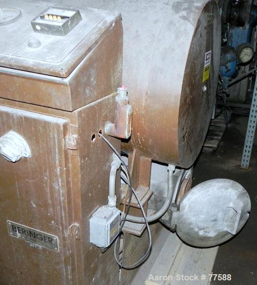 Used Beringer Parts Jet Cleaner, Model 1724, Carbon Steel. 17" Diameter x 24" long chamber with roll out cart. Unit uses heat and vacuum to clean material from parts.
