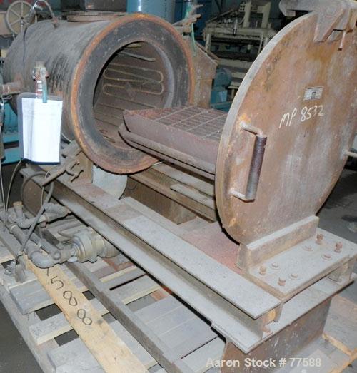 Used Beringer Parts Jet Cleaner, Model 1724, Carbon Steel. 17" Diameter x 24" long chamber with roll out cart. Unit uses heat and vacuum to clean material from parts.
