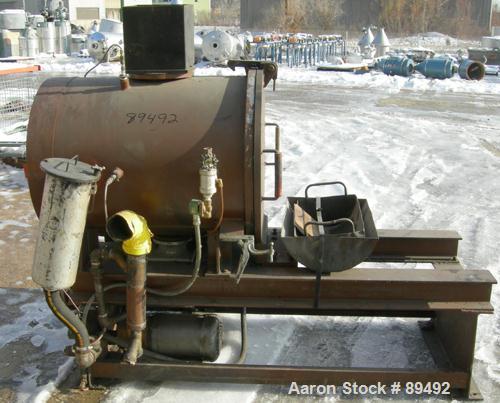 USED: Beringer jet cleaner, model 1724, horizontal arrangement. 20" diameter x 27" deep working chamber, quick clamp cover. Unit includes cleaning tray and control panel. Mounted on a frame.