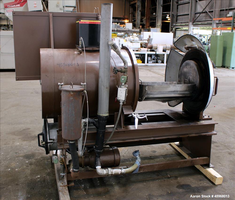 Used Beringer Jet Cleaner, Model JPC 1724. Approximately 17" Diameter x 24" long horizontal chamber. Roll out parts tray. Maximum operating temperature 950 degrees F. Maximum operating pressure 0 psi...