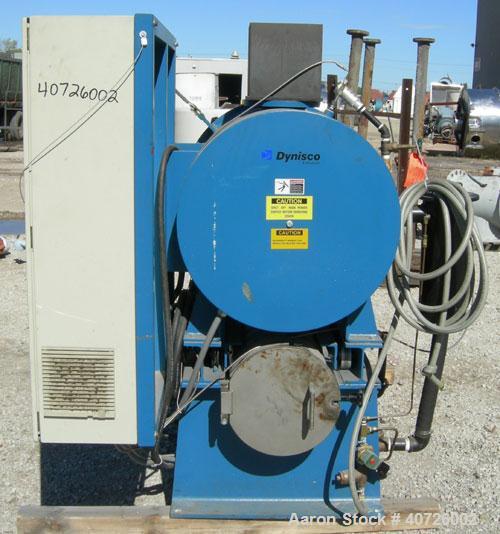 Used Dynisco Jet Cleaner, Model JC1724E. Approximately 20" diameter x 27" long 304 stainless steel chamber. Roll out parts tray 23 1/2" long. Maximum operating temperature 950 deg F. Includes a Tuthi...