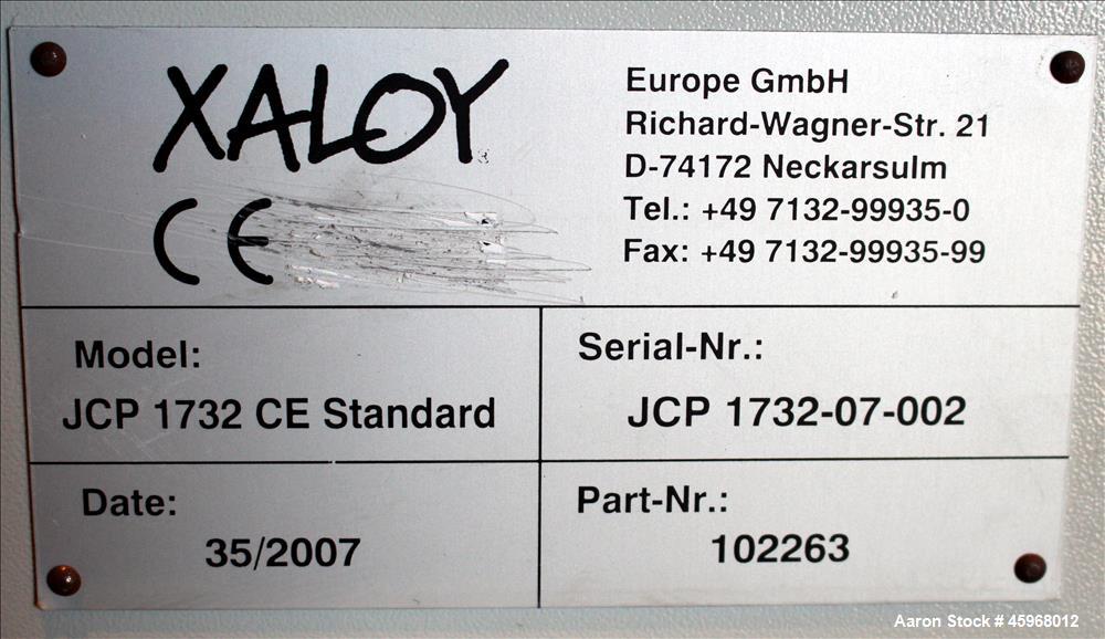 Used Xaloy Jet Cleaner, Model JCP 1732 CE Standard