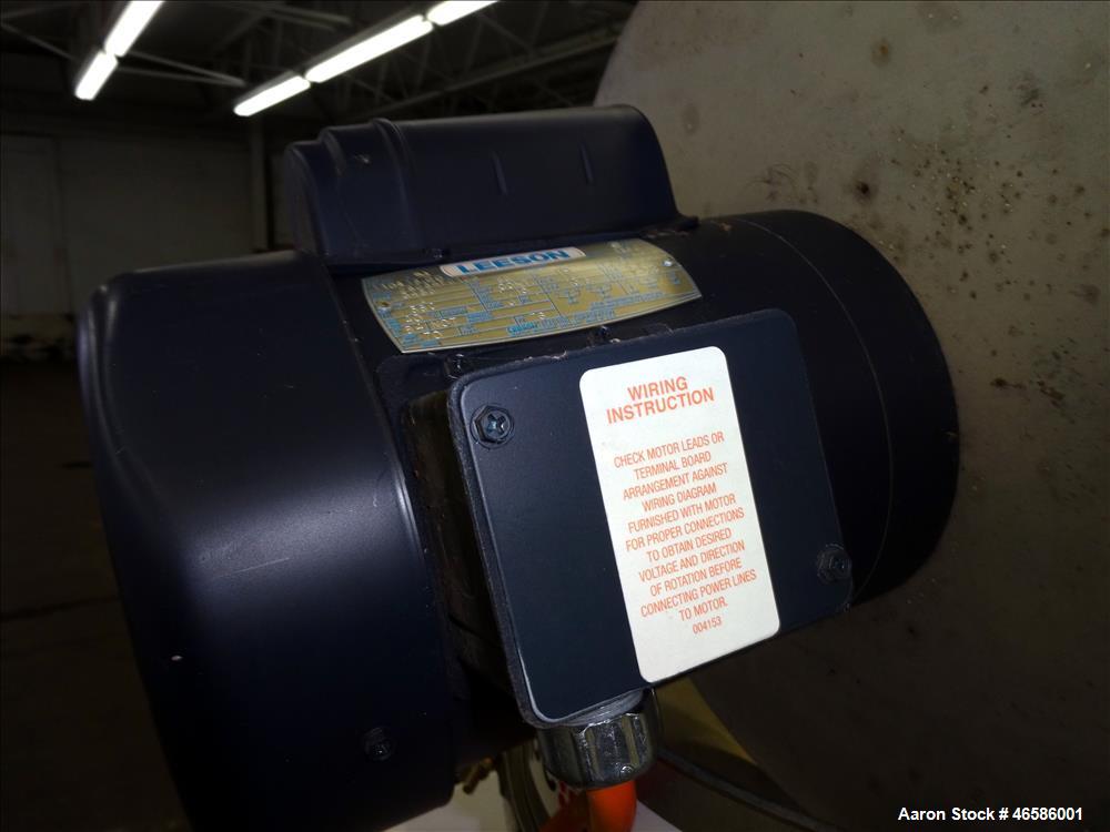 Used Pelletron Dedusting System, Model P1, 304 Stainless Steel. Rated up to 150 pounds per hour, bulk density 32-36 pounds per cubic foot. Removes dust particles 1.6 to 500 microns, streamers less th...