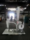 Used Kice Aspirator System, Model 6DT8-4. Approximate 1000 pounds per hour capacity. Includes a 3hp blower, cyclone, rotary valve, bunting magnet and motor starters. Base mounted, serial# 196373, bui...