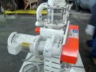 Used Kice Aspirator System, Model 6DT8-4. Approximate 1000 pounds per hour capacity. Includes a 3hp blower, cyclone, rotary valve, bunting magnet and motor starters. Base mounted, serial# 196373, bui...