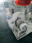 Used Kice Aspirator System, Model 6DT8-4. Approximate 1000 pounds per hour capacity. Includes a 3hp blower, cyclone, rotary valve, bunting magnet and motor starters. Base mounted, serial# 196373, bui...