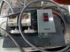 Used Kice Aspirator System, Model 6DT8-4. Approximate 1000 pounds per hour capacity. Includes a 3hp blower, cyclone, rotary valve, bunting magnet and motor starters. Base mounted, serial# 196373, bui...